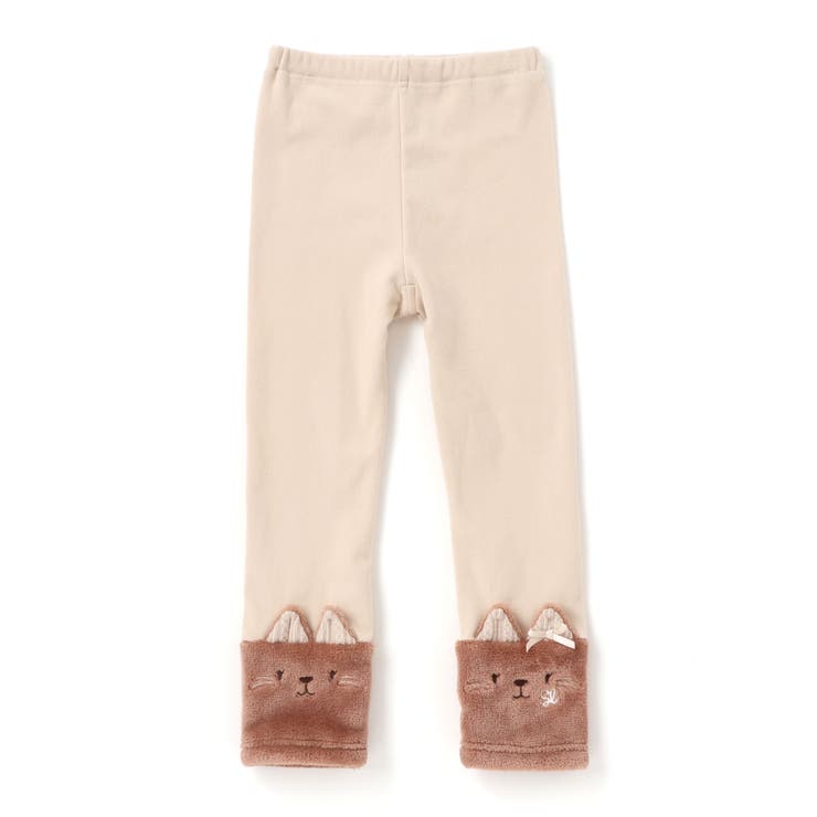 イチゴネコウサギアニマル裾ボア切り替えレギンス(80~120cm) | SLAP SLIP | 詳細画像1 