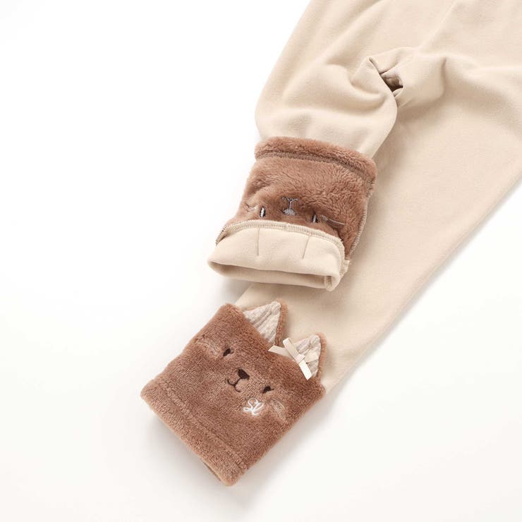 イチゴネコウサギアニマル裾ボア切り替えレギンス(80~120cm) | SLAP SLIP | 詳細画像10 