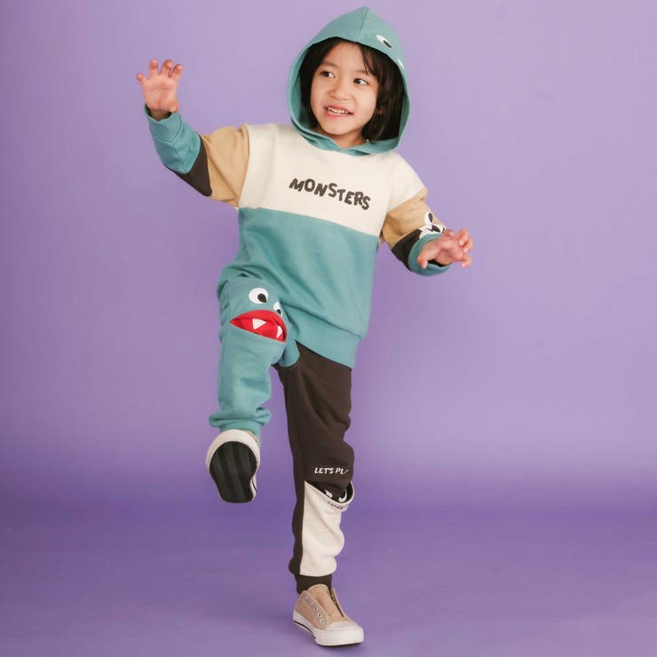 ぎょろぎょろモンスターかくれんぼロングパンツ(80~130cm) | SLAP SLIP | 詳細画像5 