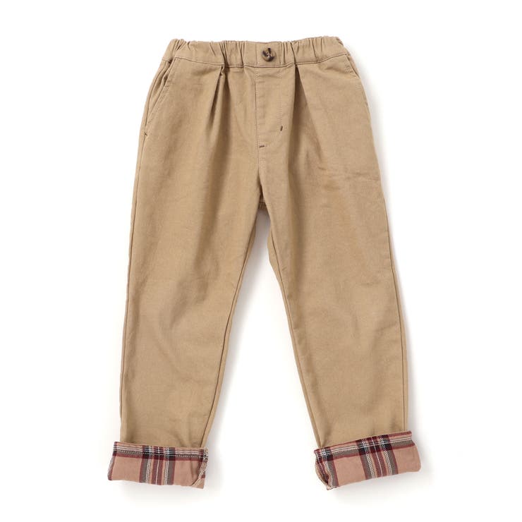 【裏微起毛】折り返し裾チェックロングパンツ(80~130cm) | SLAP SLIP | 詳細画像16 