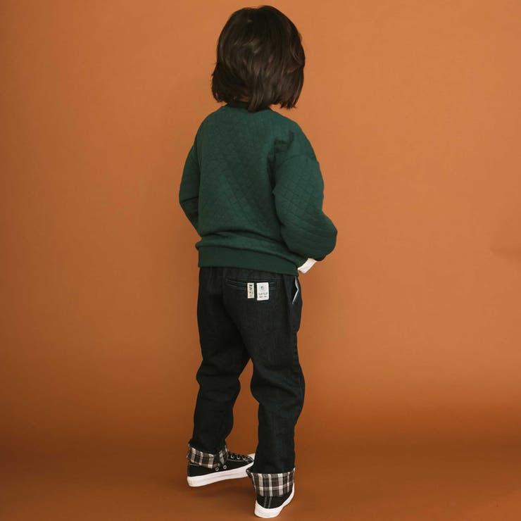 【裏微起毛】折り返し裾チェックロングパンツ(80~130cm) | SLAP SLIP | 詳細画像4 