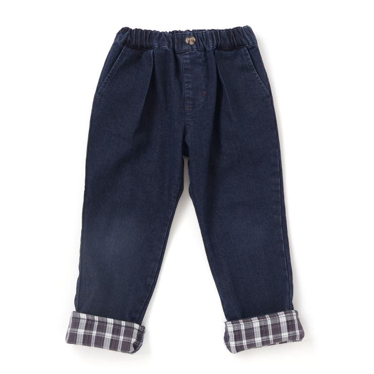 【裏微起毛】折り返し裾チェックロングパンツ(80~130cm) | SLAP SLIP | 詳細画像7 