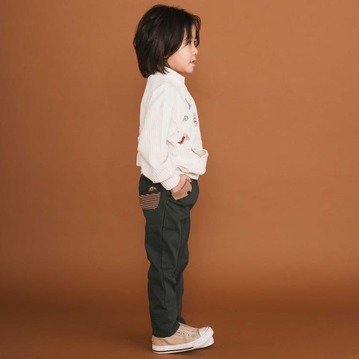 裏微起毛フラップポケットロングパンツ(80~130cm) | SLAP SLIP | 詳細画像5 