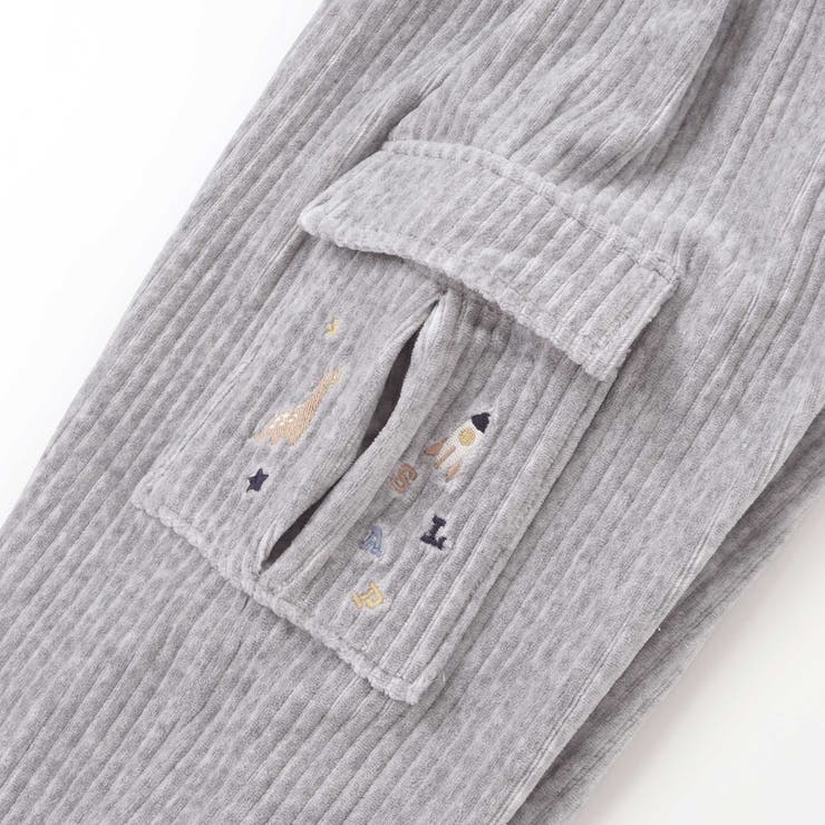 ロケット＆ロボットポケット刺しゅうニットコールカーゴパンツ(80~130cm) | SLAP SLIP | 詳細画像11 