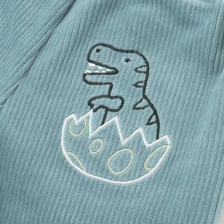 消防車恐竜おしりパッチ折り返し裾チェックロングパンツ(80~130cm) | SLAP SLIP | 詳細画像15 