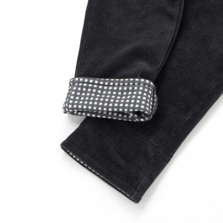 消防車恐竜おしりパッチ折り返し裾チェックロングパンツ(80~130cm) | SLAP SLIP | 詳細画像9 