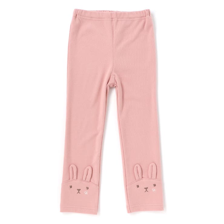 ピンク(ウサギ) | ネコウサギ耳付きアニマルモチーフレギンス(80~130cm) | SLAP SLIP