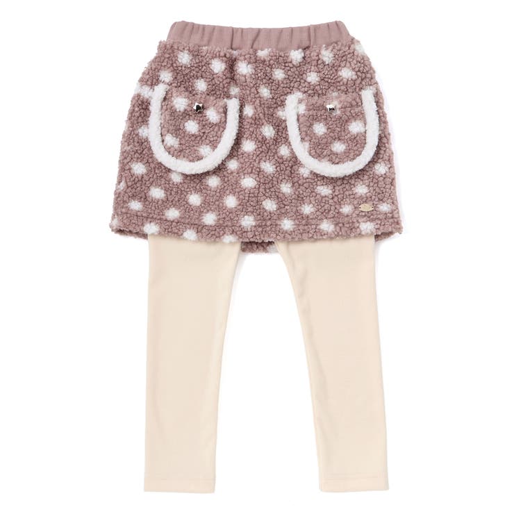 ブラウン系 | 【お揃い】もこもこキラキラボアスカッツ(80~130cm) | SLAP SLIP