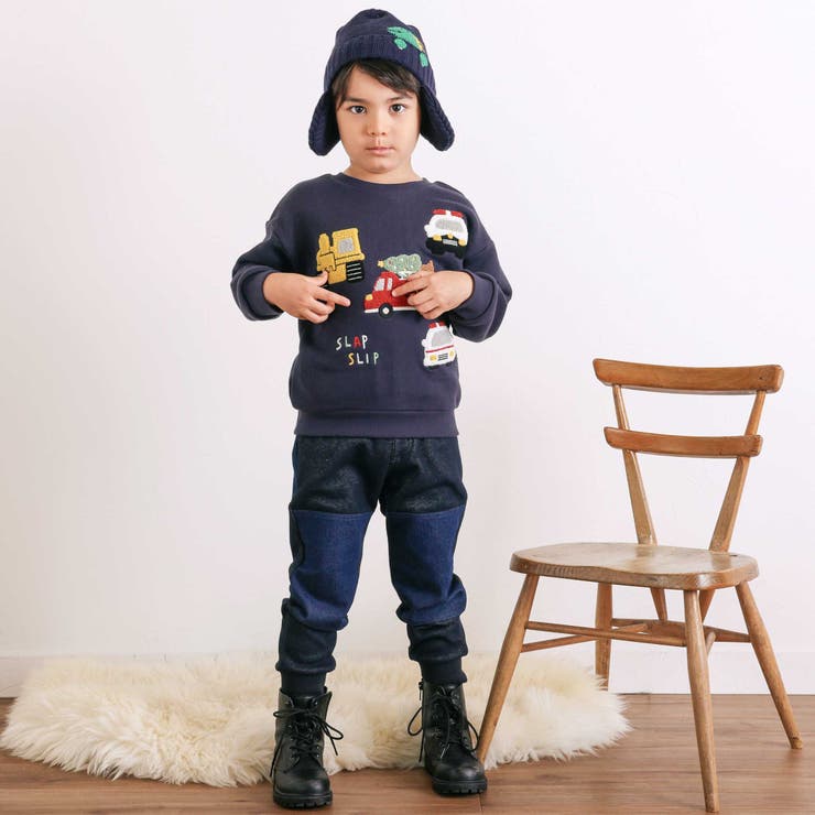 【GANJYO】裏シャギーおしりひざ強化頑丈パンツ(80~130cm) | SLAP SLIP | 詳細画像2 