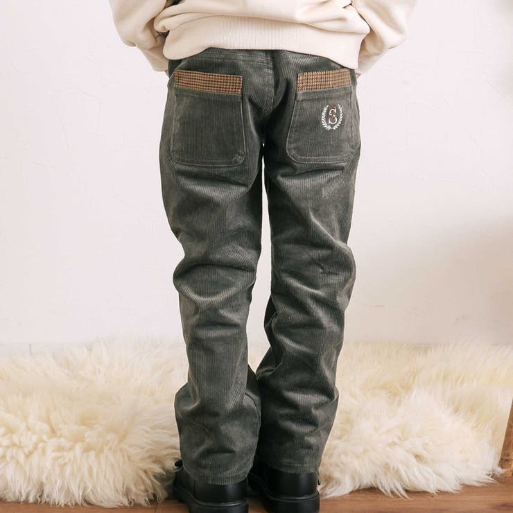 パイピングチェックサイドラインロングパンツ(80~130cm) | SLAP SLIP | 詳細画像6 