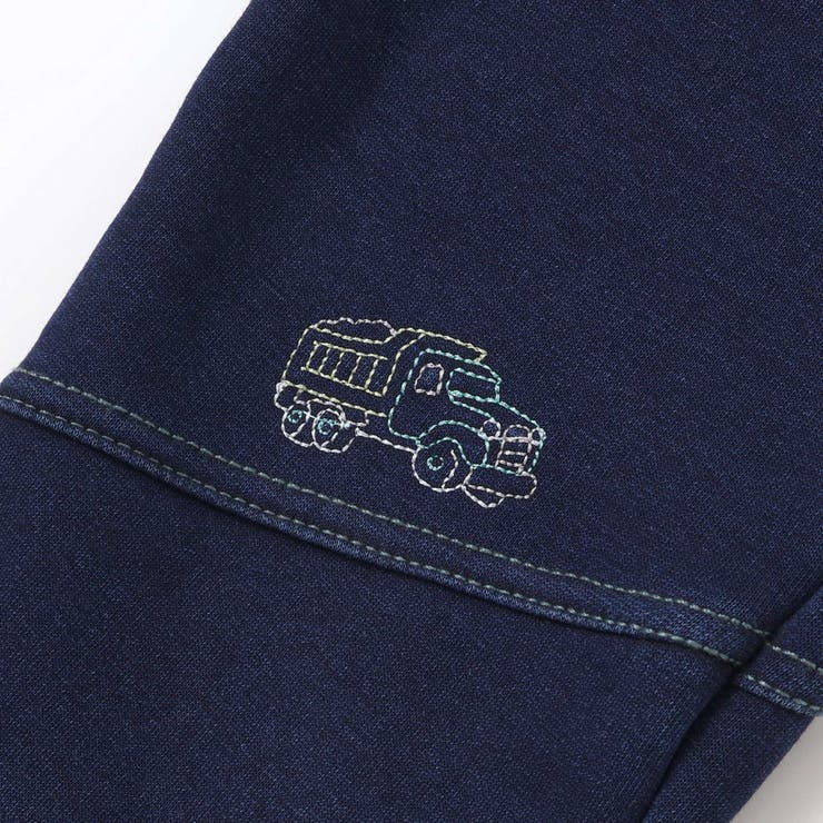 グングンのぼるよはたらくくるま刺しゅうロングパンツ(80~130cm) | SLAP SLIP | 詳細画像11 