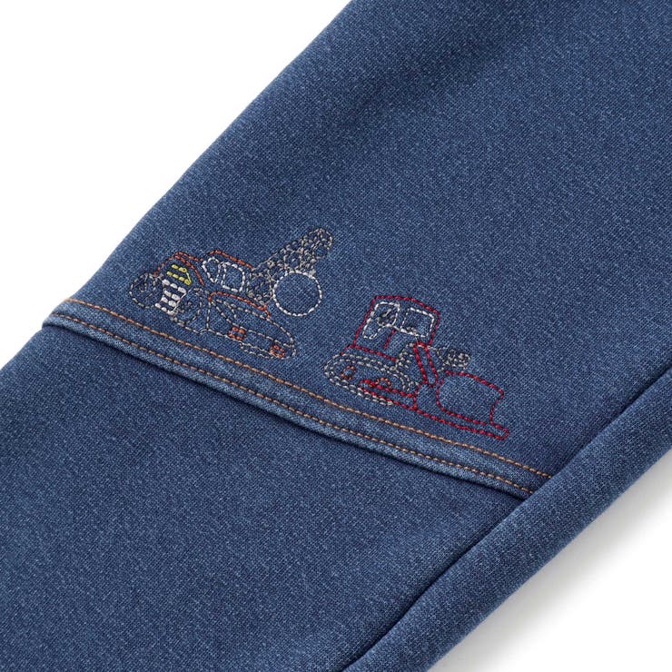 グングンのぼるよはたらくくるま刺しゅうロングパンツ(80~130cm) | SLAP SLIP | 詳細画像18 