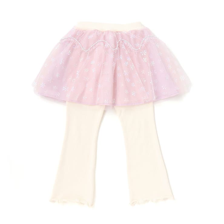 ふわふわドット雪柄チュールセミフレアスカッツ(80~120cm) | SLAP SLIP | 詳細画像5 