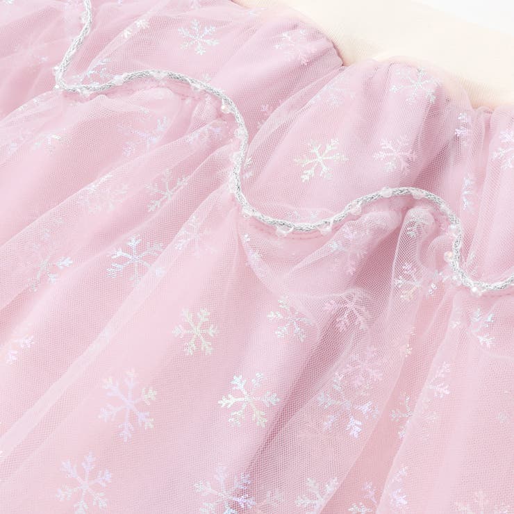 ふわふわドット雪柄チュールセミフレアスカッツ(80~120cm) | SLAP SLIP | 詳細画像6 