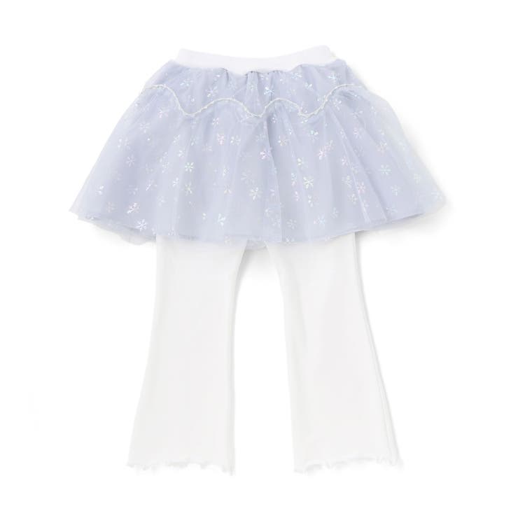 ふわふわドット雪柄チュールセミフレアスカッツ(80~120cm) | SLAP SLIP | 詳細画像8 