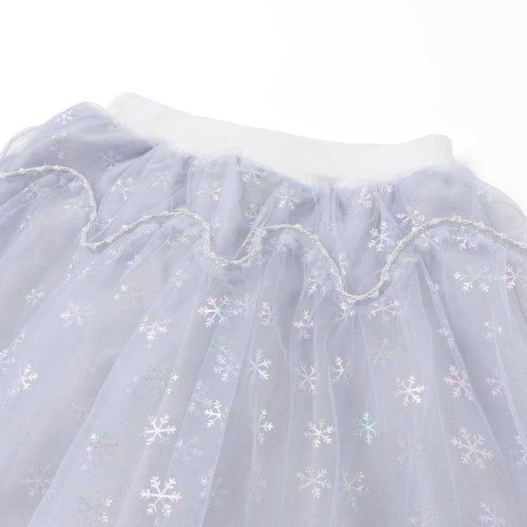 ふわふわドット雪柄チュールセミフレアスカッツ(80~120cm) | SLAP SLIP | 詳細画像9 