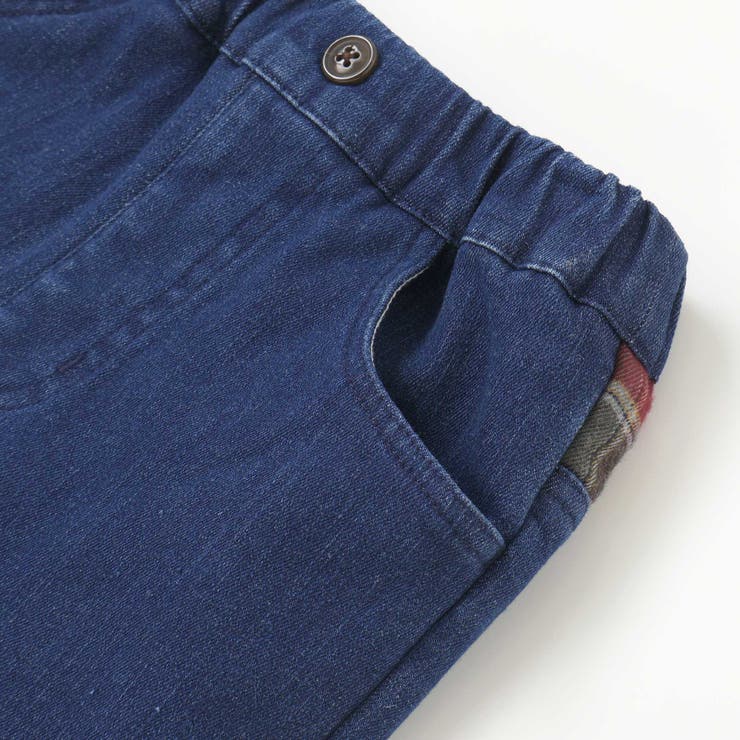 【お揃い】モコモコ裾ボアデニムボンディングパンツ(90~130cm) | SLAP SLIP | 詳細画像11 