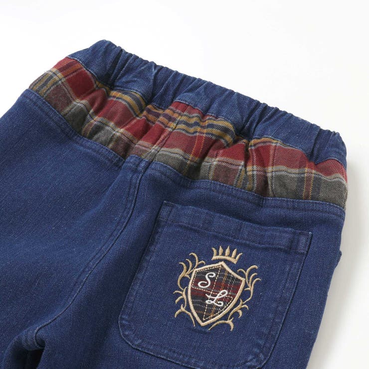 【お揃い】モコモコ裾ボアデニムボンディングパンツ(90~130cm) | SLAP SLIP | 詳細画像12 