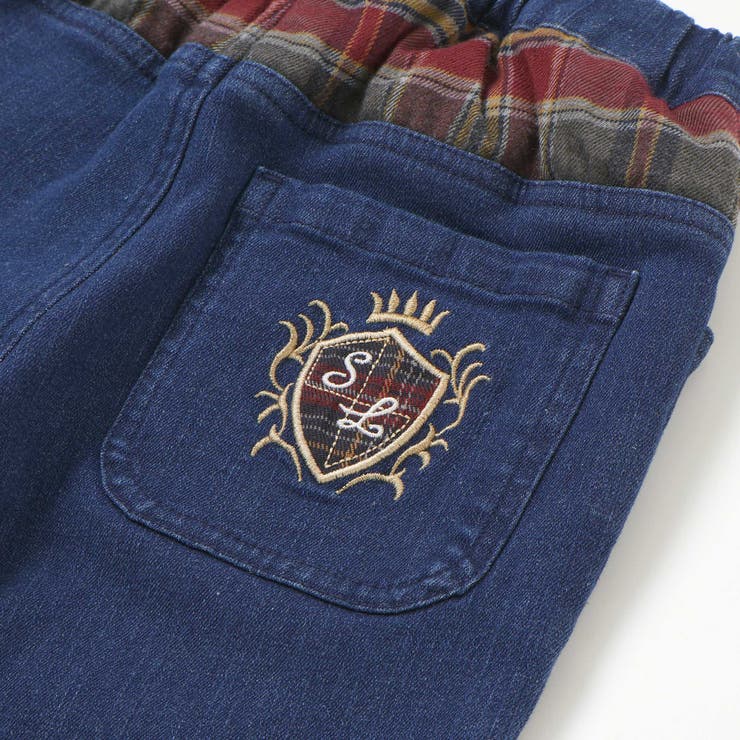 【お揃い】モコモコ裾ボアデニムボンディングパンツ(90~130cm) | SLAP SLIP | 詳細画像13 