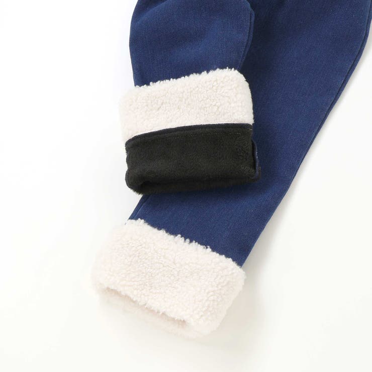 【お揃い】モコモコ裾ボアデニムボンディングパンツ(90~130cm) | SLAP SLIP | 詳細画像15 