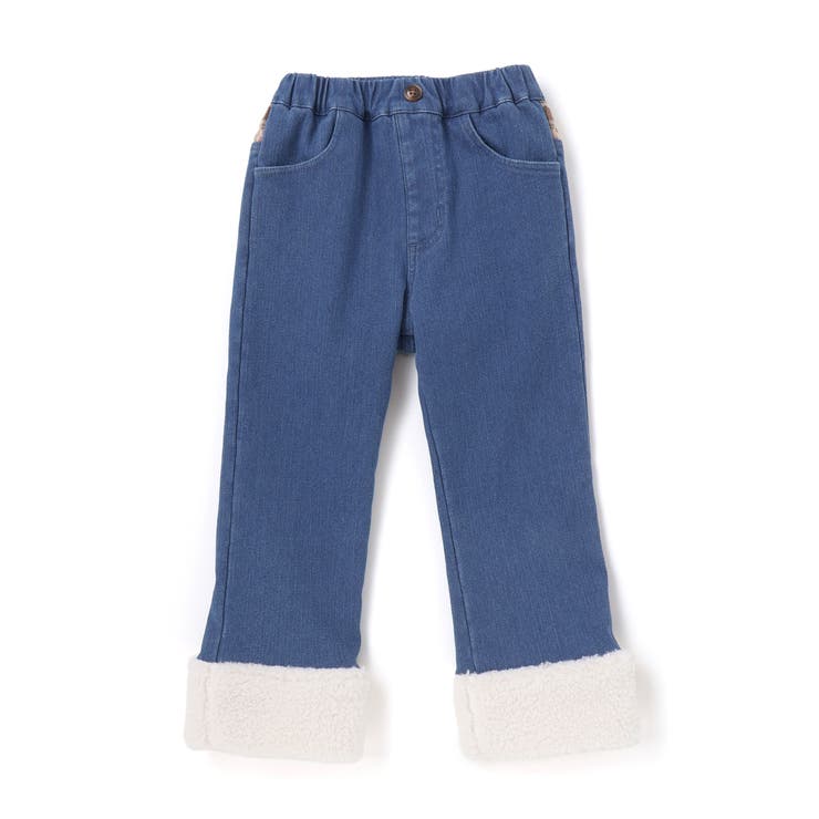 【お揃い】モコモコ裾ボアデニムボンディングパンツ(90~130cm) | SLAP SLIP | 詳細画像5 