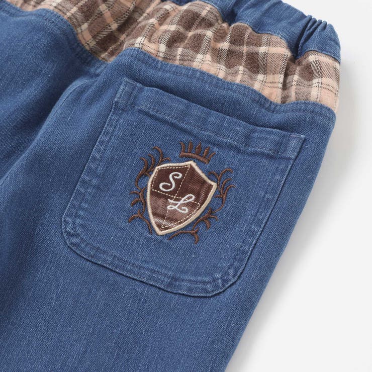 【お揃い】モコモコ裾ボアデニムボンディングパンツ(90~130cm) | SLAP SLIP | 詳細画像7 