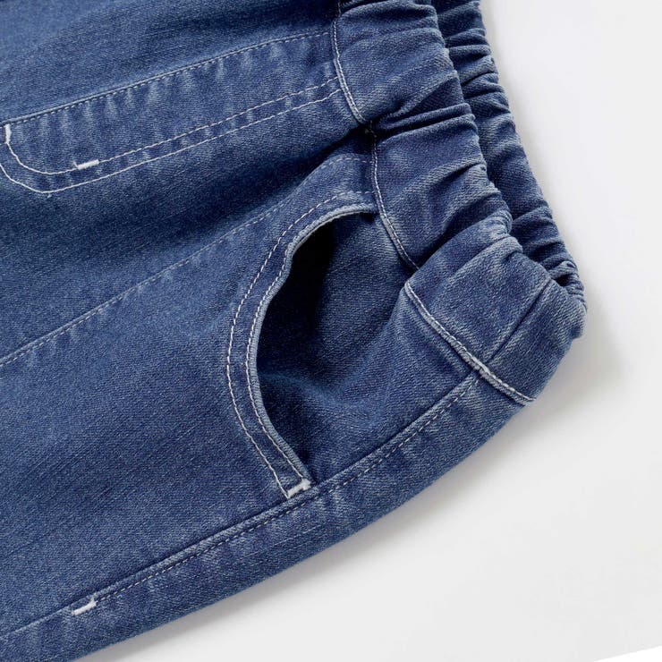 裾レースチャーム刺しゅう9分丈デニム(90~130cm) | SLAP SLIP | 詳細画像7 