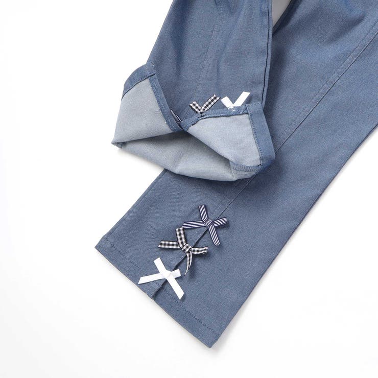 裾リボン付きストレッチツイルパンツ(80~130cm) | SLAP SLIP | 詳細画像13 