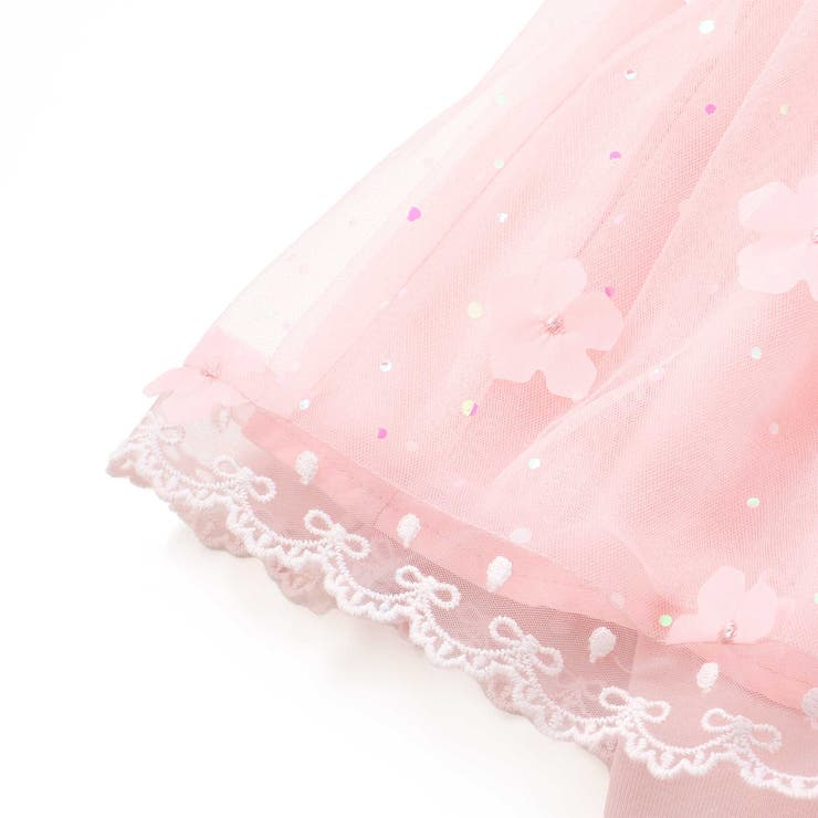 【スラプリ】立体お花ラメチュールフレアスカパン(80~120cm) | SLAP SLIP | 詳細画像9 