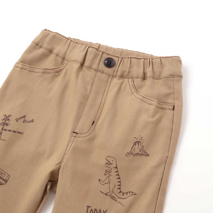 裾折り返しプリントストレッチツイルパンツ(80~130cm) | SLAP SLIP | 詳細画像10 