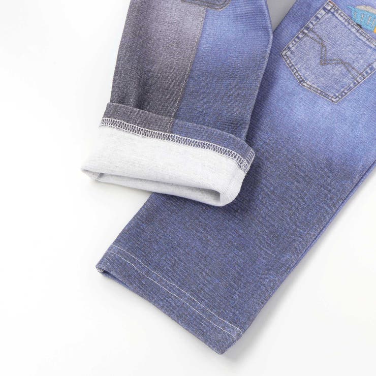 デニム裏プリントミラノリブ8分丈パンツ(80~110cm) | SLAP SLIP | 詳細画像14 