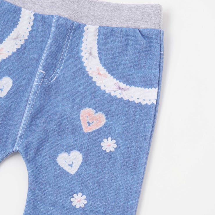 デニム裏プリントミラノリブ8分丈パンツ(80~110cm) | SLAP SLIP | 詳細画像19 