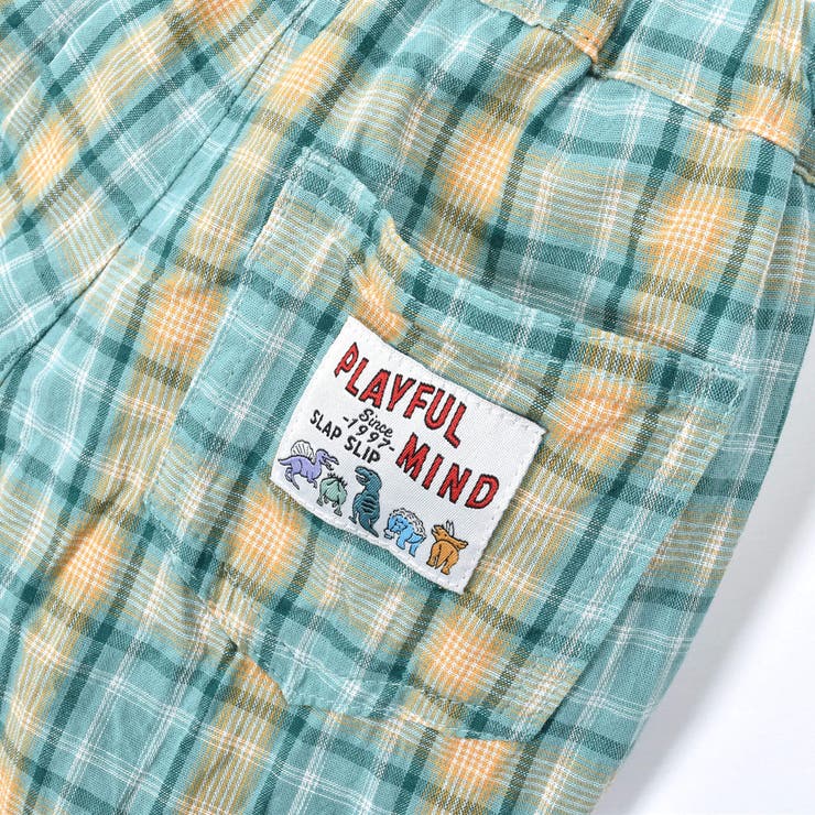 【リバーシブル】 無地チェック柄6分丈パンツ(80~130cm) | SLAP SLIP | 詳細画像18 