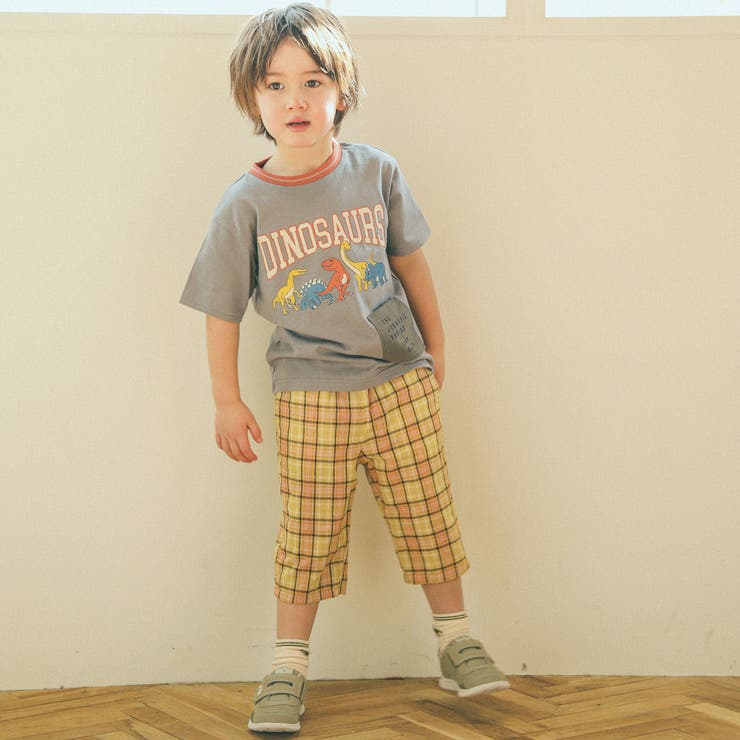 【リバーシブル】 無地チェック柄6分丈パンツ(80~130cm) | SLAP SLIP | 詳細画像5 