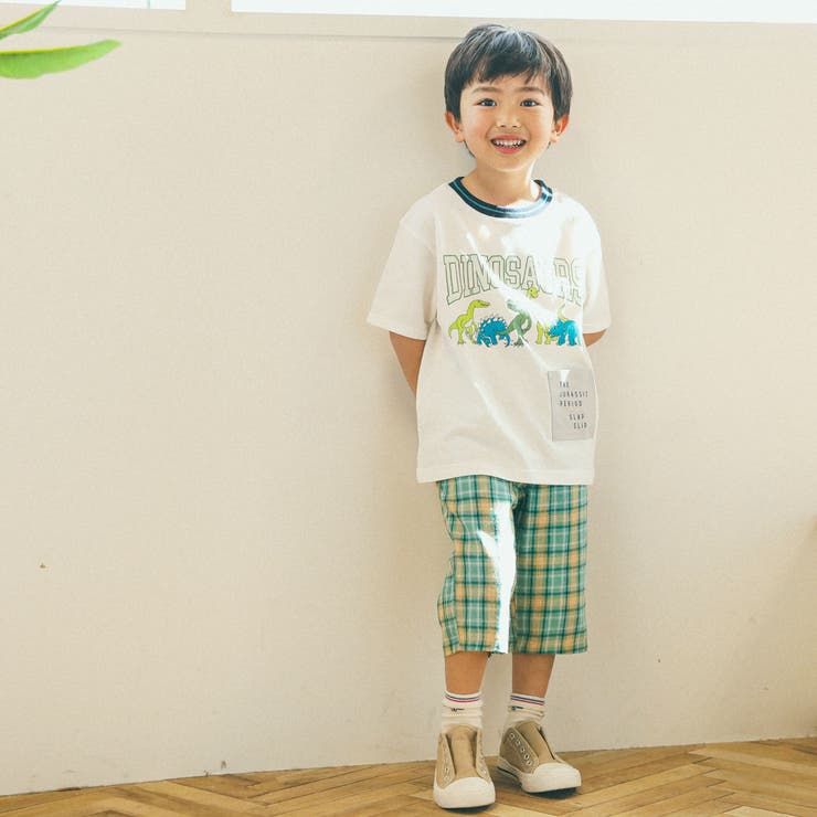 【リバーシブル】 無地チェック柄6分丈パンツ(80~130cm) | SLAP SLIP | 詳細画像7 