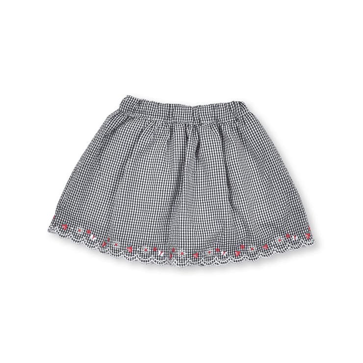 裾スカラップモチーフ刺しゅうスカパン(90~130cm)[品番：BEBK0002173