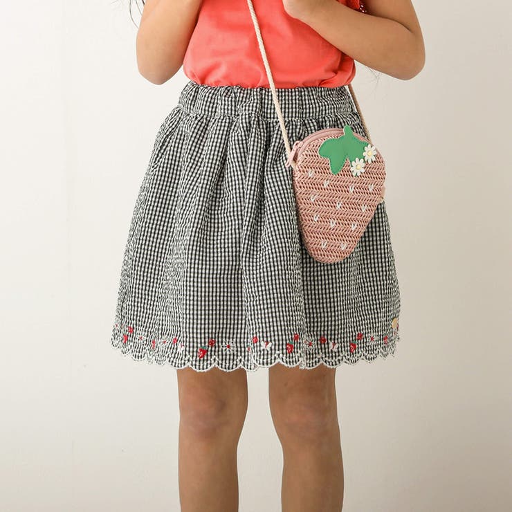 裾スカラップモチーフ刺しゅうスカパン(90~130cm)[品番：BEBK0002173