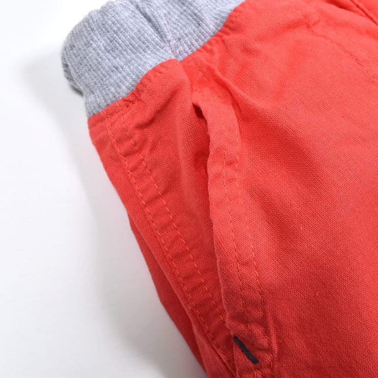 綿麻無地カラー6分丈パンツ(80~130cm) | SLAP SLIP | 詳細画像10 