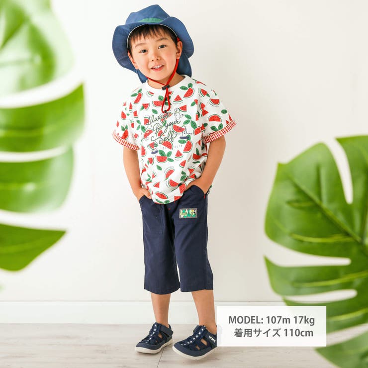 綿麻無地カラー6分丈パンツ(80~130cm) | SLAP SLIP | 詳細画像3 