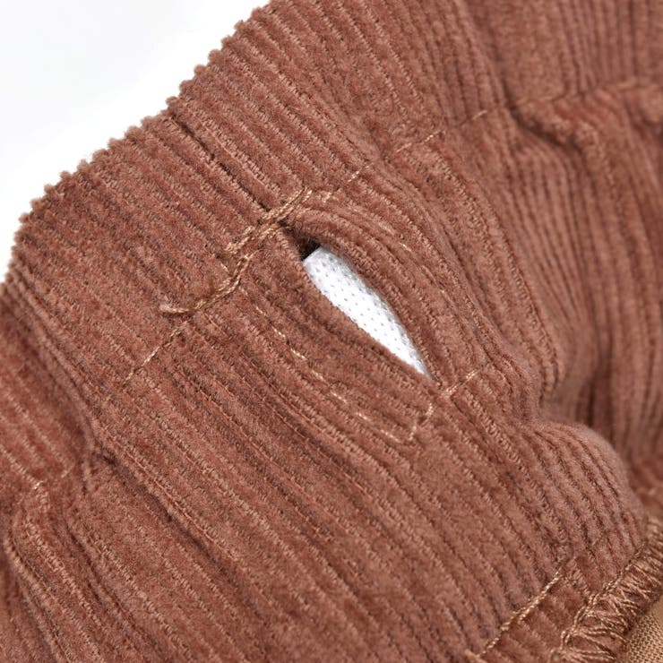 コーデュロイチェック柄裾スカラップ刺しゅうスカパン | SLAP SLIP | 詳細画像15 