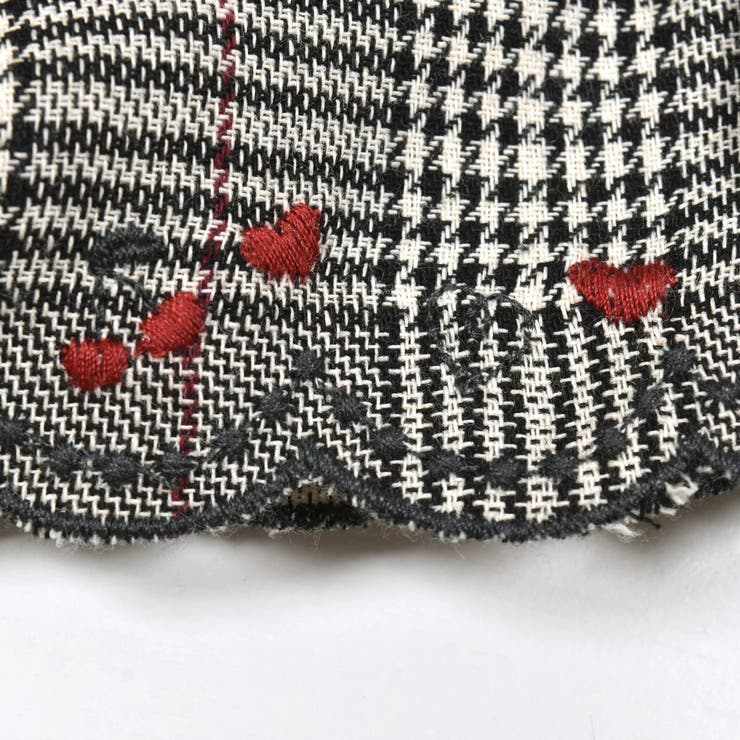 コーデュロイチェック柄裾スカラップ刺しゅうスカパン | SLAP SLIP | 詳細画像21 