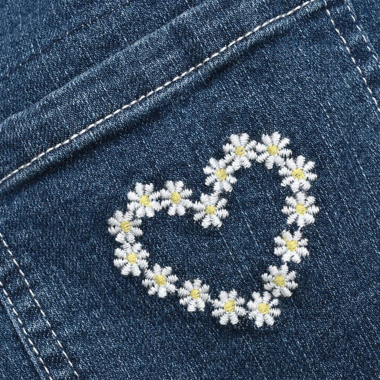 刺しゅうポケット付きストレッチデニムショートパンツ(90~130cm) | SLAP SLIP | 詳細画像13 