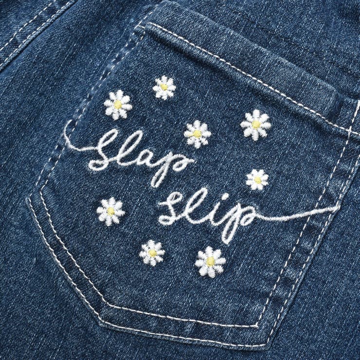 刺しゅうポケット付きストレッチデニムショートパンツ(90~130cm) | SLAP SLIP | 詳細画像14 