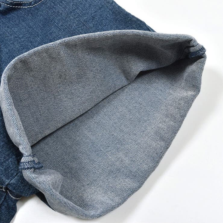 刺しゅうポケット付きストレッチデニムショートパンツ(90~130cm) | SLAP SLIP | 詳細画像15 