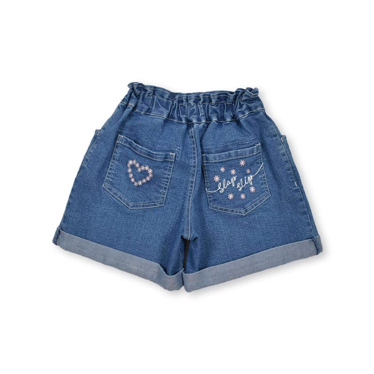 刺しゅうポケット付きストレッチデニムショートパンツ(90~130cm) | SLAP SLIP | 詳細画像17 