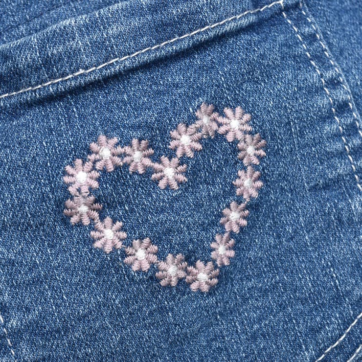 刺しゅうポケット付きストレッチデニムショートパンツ(90~130cm) | SLAP SLIP | 詳細画像18 