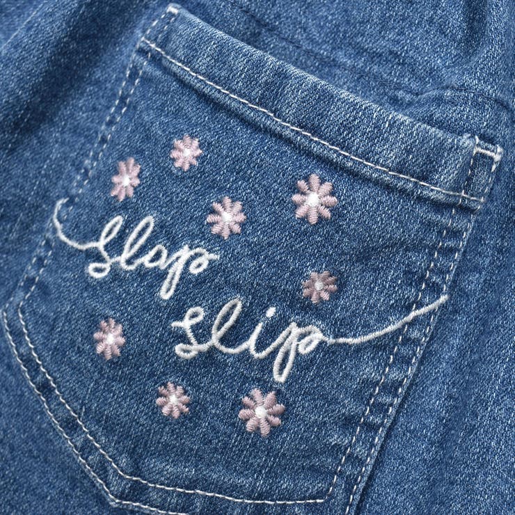 刺しゅうポケット付きストレッチデニムショートパンツ(90~130cm) | SLAP SLIP | 詳細画像19 