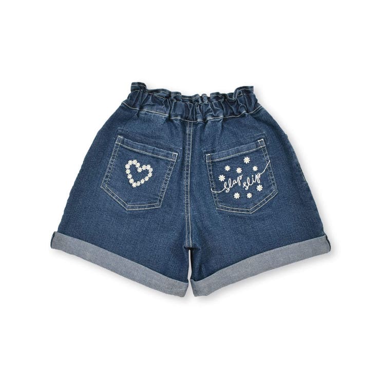 刺しゅうポケット付きストレッチデニムショートパンツ(90~130cm) | SLAP SLIP | 詳細画像8 