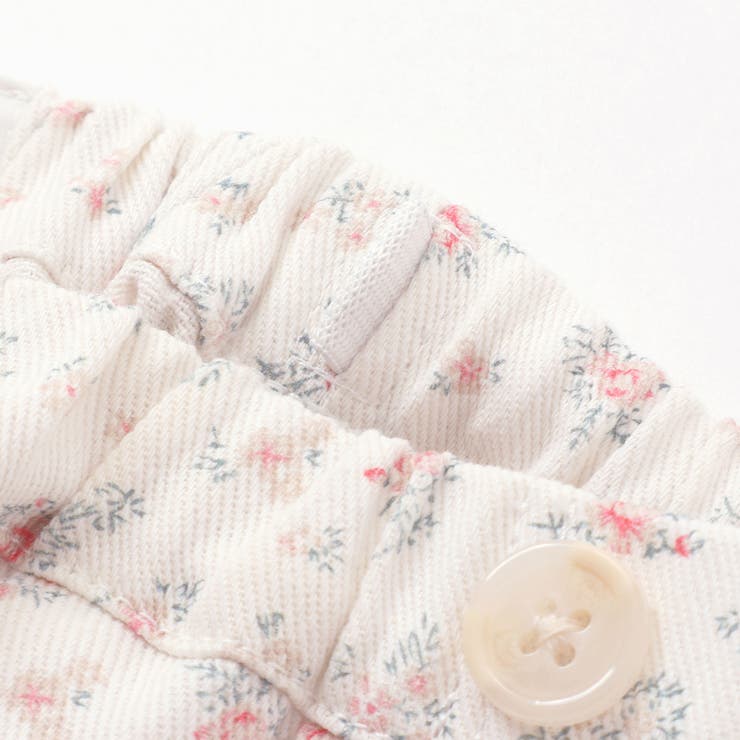 花柄ツイルデニムサスペンダー付き裾レーススカパン(90~130cm) | SLAP SLIP | 詳細画像23 