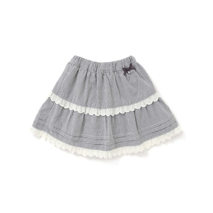 【お揃い】レースイチゴ柄チェックスカパン(90~130cm) | SLAP SLIP | 詳細画像9 